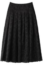 【プルミエ アロンディスモン/1er Arrondissement】のオーガンジー刺繍スカート ブラック|ID:prp329100003715078