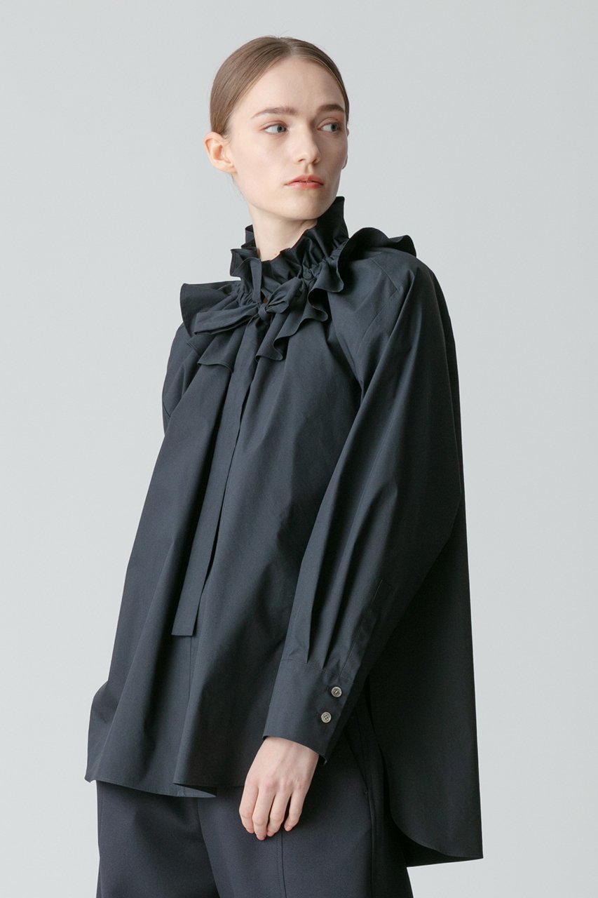 【アルアバイル/allureville】のタイプライターダブルフリルブラウス 人気、トレンドファッション・服の通販 founy(ファニー) 　ファッション　Fashion　レディースファッション　WOMEN　トップス・カットソー　Tops/Tshirt　シャツ/ブラウス　Shirts/Blouses　おすすめ　Recommend　スリーブ　Sleeve　ダブル　Double　フリル　Frills　リボン　Ribbon　ロング　Long　other-6|ID: prp329100003715081 ipo3291000000031390327