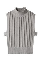 【ミズイロ インド/mizuiro ind】のhigh neck vest ベスト 人気、トレンドファッション・服の通販 founy(ファニー) ファッション Fashion レディースファッション WOMEN トップス・カットソー Tops/Tshirt ニット Knit Tops ベスト/ジレ Gilets/Vests プルオーバー Pullover シンプル Simple スリット Slit ハイネック High Neck ベスト Vest thumbnail l.gray|ID: prp329100003715956 ipo3291000000029958165