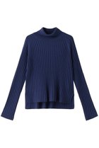 【ミズイロ インド/mizuiro ind】のwide rib turtle neck P/O プルオーバー blue|ID:prp329100003715960