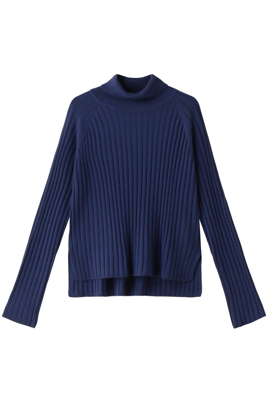 【ミズイロ インド/mizuiro ind】のwide rib turtle neck P/O プルオーバー インテリア・キッズ・メンズ・レディースファッション・服の通販 founy(ファニー) 　ファッション　Fashion　レディースファッション　WOMEN　トップス・カットソー　Tops/Tshirt　ニット　Knit Tops　プルオーバー　Pullover　コンパクト　Compact　スタイリッシュ　Stylish　スリーブ　Sleeve　タートルネック　Turtleneck　ロング　Long　ワイド　Wide　blue|ID: prp329100003715960 ipo3291000000029958119