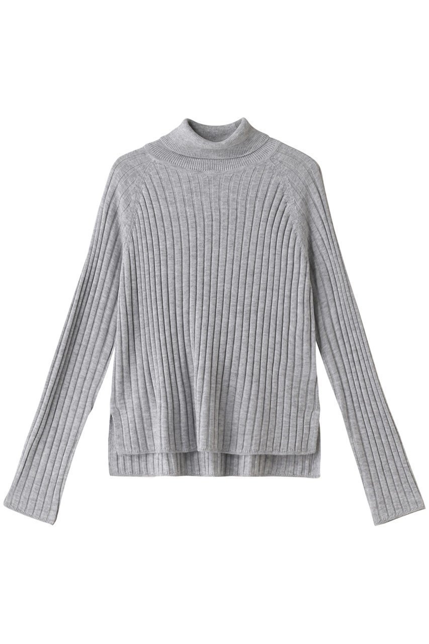 【ミズイロ インド/mizuiro ind】のwide rib turtle neck P/O プルオーバー インテリア・キッズ・メンズ・レディースファッション・服の通販 founy(ファニー) 　ファッション　Fashion　レディースファッション　WOMEN　トップス・カットソー　Tops/Tshirt　ニット　Knit Tops　プルオーバー　Pullover　コンパクト　Compact　スタイリッシュ　Stylish　スリーブ　Sleeve　タートルネック　Turtleneck　ロング　Long　ワイド　Wide　l.gray|ID: prp329100003715960 ipo3291000000029958120