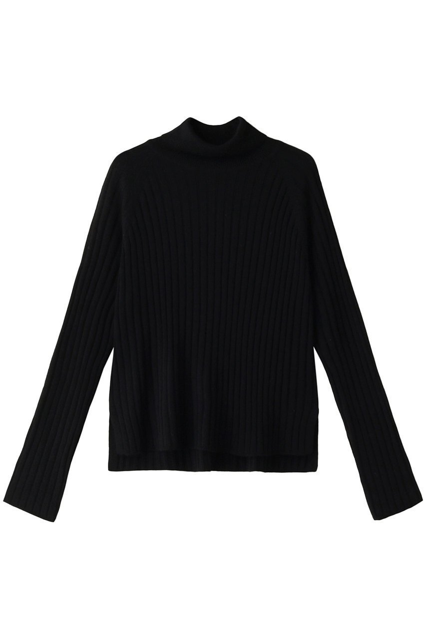 【ミズイロ インド/mizuiro ind】のwide rib turtle neck P/O プルオーバー インテリア・キッズ・メンズ・レディースファッション・服の通販 founy(ファニー) 　ファッション　Fashion　レディースファッション　WOMEN　トップス・カットソー　Tops/Tshirt　ニット　Knit Tops　プルオーバー　Pullover　コンパクト　Compact　スタイリッシュ　Stylish　スリーブ　Sleeve　タートルネック　Turtleneck　ロング　Long　ワイド　Wide　black|ID: prp329100003715960 ipo3291000000029958122