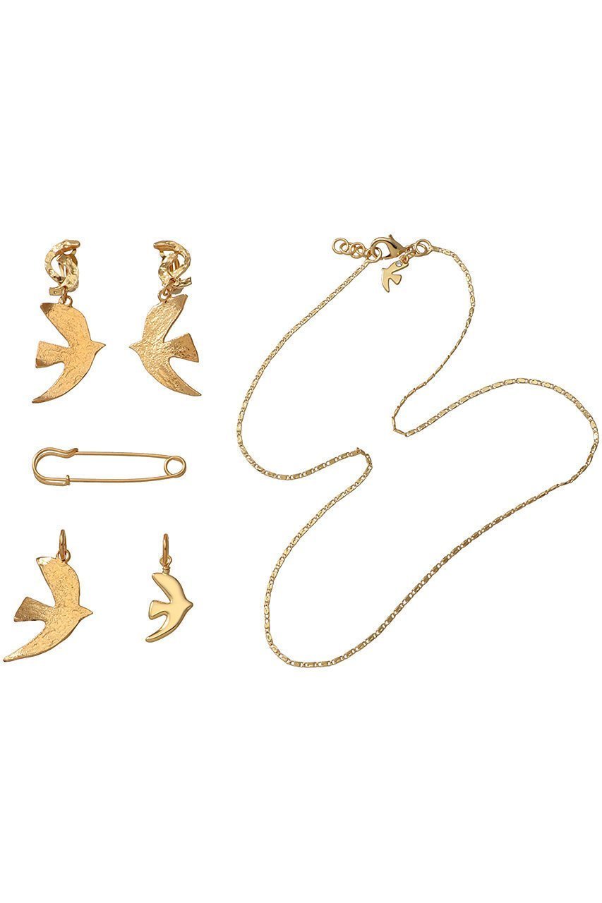 【セシル エ ジャンヌ/CECILE ET JEANNE】の【大草直子さんコラボ】マルチ ヴォヤージュ セット イヤリング インテリア・キッズ・メンズ・レディースファッション・服の通販 founy(ファニー) 　ファッション　Fashion　レディースファッション　Fashion for Women　ジュエリー　Jewelry　ファッションリング　Fashion Rings　イヤリング・フープ・ドロップタイプ　Hoop, Drop & Clip Earrings　イヤリング　Earrings　コラボ　Collaboration, Collab　チェーン　Chain, Chain Strap　ネックレス　Necklace, Pendant Necklace　ブローチ　Brooch, Pin Brooch　ポーチ　Pouch, Small Case　モチーフ　Motif, Design Theme　人気　Popular, Best Seller　ゴールド|ID: prp329100003716196 ipo3291000000035757952