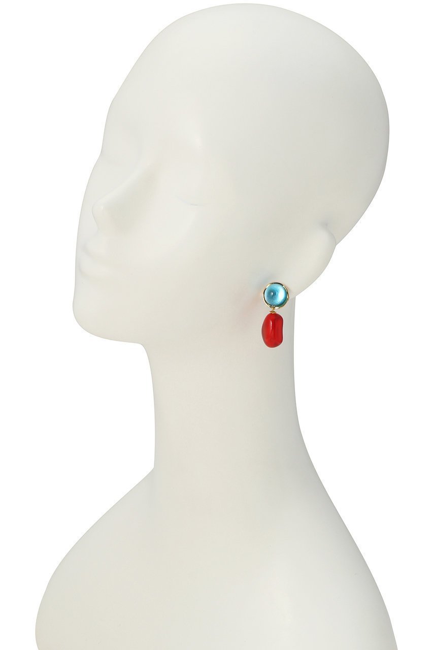 【セシル エ ジャンヌ/CECILE ET JEANNE】のルミエール バイカラーイヤリング 人気、トレンドファッション・服の通販 founy(ファニー) 　ファッション　Fashion　レディースファッション　Fashion for Women　ジュエリー　Jewelry　ファッションリング　Fashion Rings　イヤリング・フープ・ドロップタイプ　Hoop, Drop & Clip Earrings　なめらか　Smooth, Silky Texture　イヤリング　Earrings　ガラス　Glass, Glassware　ハンド　Hand, Handmade　フォルム　Silhouette, Form　フランス　France, French　other-3|ID: prp329100003716206 ipo3291000000034888115