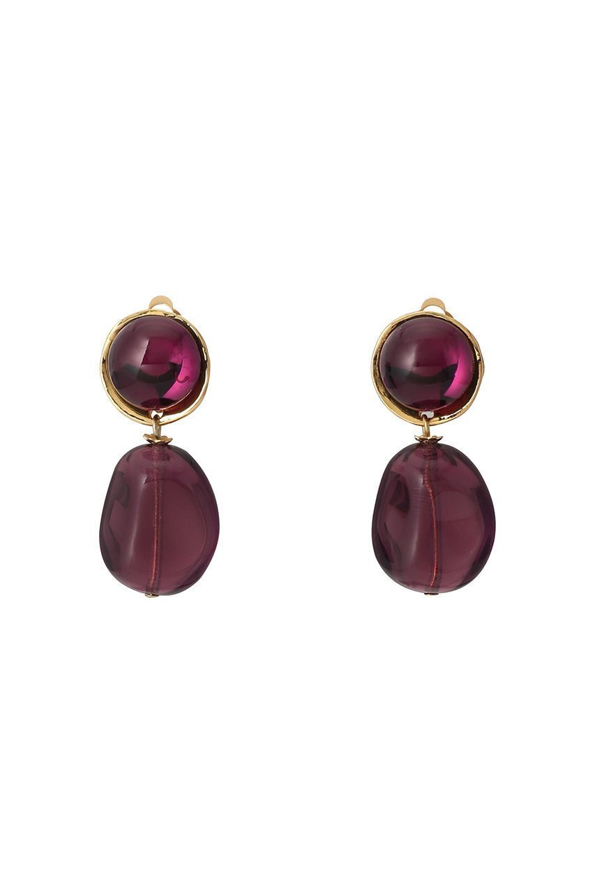 【セシル エ ジャンヌ/CECILE ET JEANNE】のルミエール バイカラーイヤリング インテリア・キッズ・メンズ・レディースファッション・服の通販 founy(ファニー) ファッション Fashion レディースファッション Fashion for Women ジュエリー Jewelry ファッションリング Fashion Rings イヤリング・フープ・ドロップタイプ Hoop, Drop & Clip Earrings なめらか Smooth, Silky Texture イヤリング Earrings ガラス Glass, Glassware ハンド Hand, Handmade フォルム Silhouette, Form フランス France, French バイオレット バイオレット|ID: prp329100003716206 ipo3291000000035358558