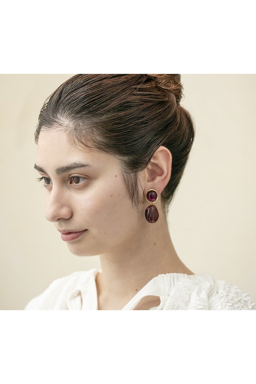 【セシル エ ジャンヌ/CECILE ET JEANNE】のルミエール バイカラーイヤリング 人気、トレンドファッション・服の通販 founy(ファニー) ファッション Fashion レディースファッション Fashion for Women ジュエリー Jewelry ファッションリング Fashion Rings イヤリング・フープ・ドロップタイプ Hoop, Drop & Clip Earrings なめらか Smooth, Silky Texture イヤリング Earrings ガラス Glass, Glassware ハンド Hand, Handmade フォルム Silhouette, Form フランス France, French other-2|ID: prp329100003716206 ipo3291000000035358560