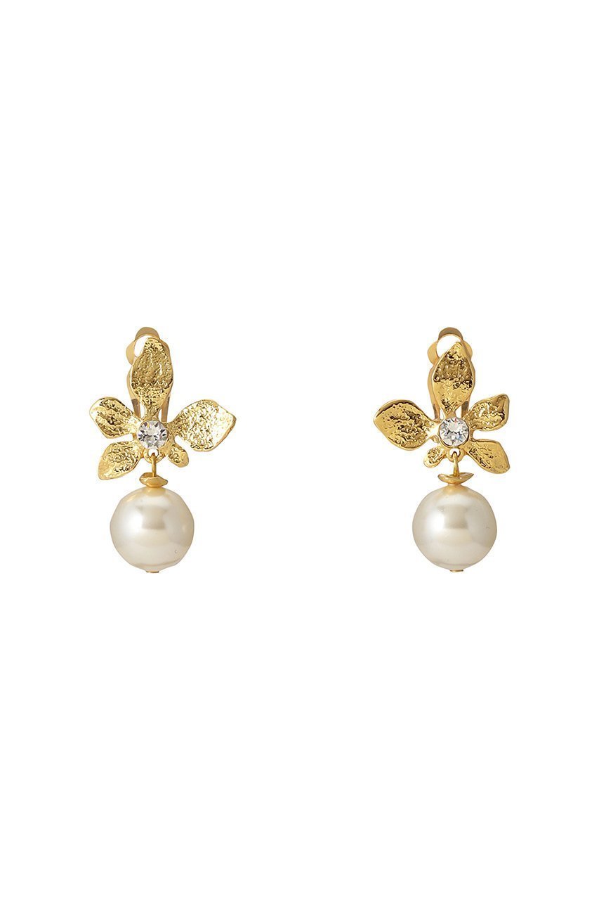 【セシル エ ジャンヌ/CECILE ET JEANNE】のフルール × パールイヤリング 人気、トレンドファッション・服の通販 founy(ファニー) 　ファッション　Fashion　レディースファッション　Fashion for Women　ジュエリー　Jewelry　ファッションリング　Fashion Rings　イヤリング・フープ・ドロップタイプ　Hoop, Drop & Clip Earrings　イヤリング　Earrings　クリスタル　Crystal, Swarovski　パール　Pearl, Pearl Accent　フェミニン　Feminine, Girly　 other-1|ID: prp329100003716211 ipo3291000000035358489