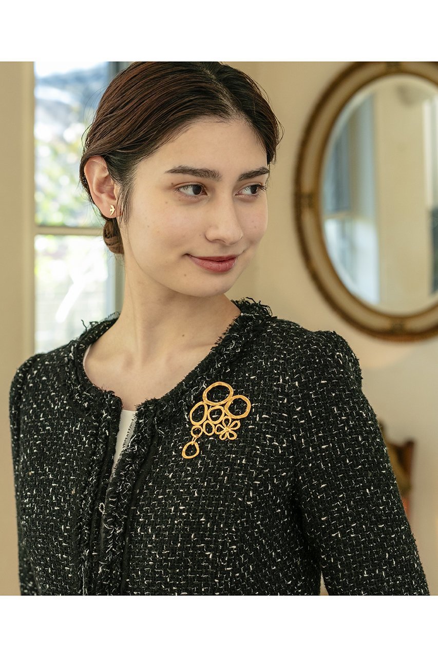 【セシル エ ジャンヌ/CECILE ET JEANNE】のブーケ ブローチ ゴールド 人気、トレンドファッション・服の通販 founy(ファニー) 　ファッション　Fashion　レディースファッション　Fashion for Women　ジュエリー　Jewelry　おすすめ　Recommended / Our Picks　ジャケット　Jacket, Outerwear　ストール　Stole, Wrap　フォーマル　Formal, Dressy　フラワー　Flower, Floral　ブローチ　Brooch, Pin Brooch　モチーフ　Motif, Design Theme　other-2|ID: prp329100003716213 ipo3291000000035757972