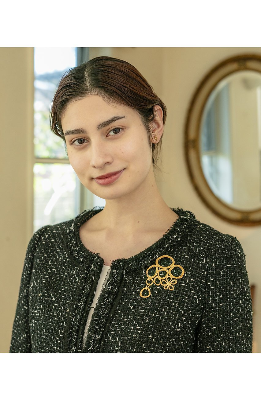 【セシル エ ジャンヌ/CECILE ET JEANNE】のブーケ ブローチ ゴールド 人気、トレンドファッション・服の通販 founy(ファニー) 　ファッション　Fashion　レディースファッション　Fashion for Women　ジュエリー　Jewelry　おすすめ　Recommended / Our Picks　ジャケット　Jacket, Outerwear　ストール　Stole, Wrap　フォーマル　Formal, Dressy　フラワー　Flower, Floral　ブローチ　Brooch, Pin Brooch　モチーフ　Motif, Design Theme　other-5|ID: prp329100003716213 ipo3291000000035757975