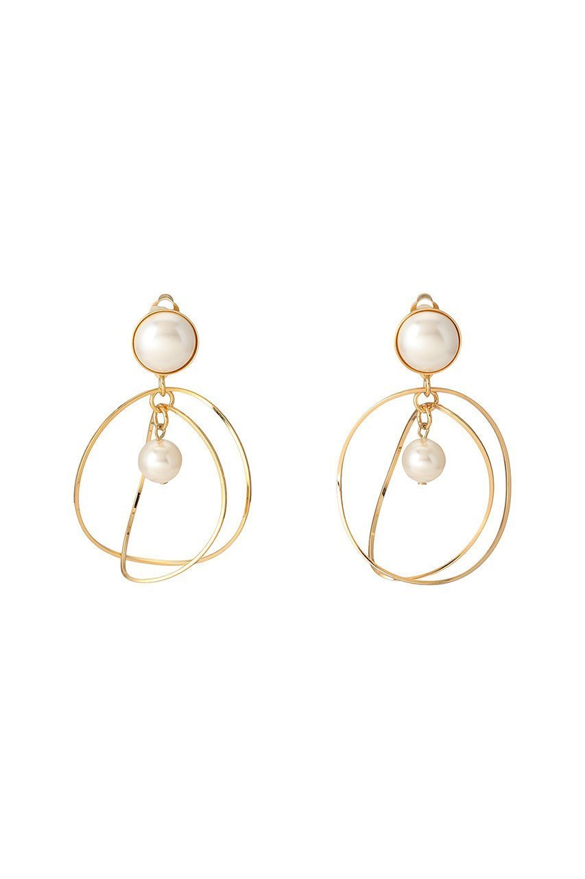 【セシル エ ジャンヌ/CECILE ET JEANNE】のダブルフープイヤリング インテリア・キッズ・メンズ・レディースファッション・服の通販 founy(ファニー) ファッション Fashion レディースファッション Fashion for Women ジュエリー Jewelry ファッションリング Fashion Rings イヤリング・フープ・ドロップタイプ Hoop, Drop & Clip Earrings イヤリング Earrings ジュエリー Jewelry, Accessories パール Pearl, Pearl Accent フープ Hoop, Hoop Earrings エレガント 上品 Elegant 人気 Popular, Best Seller ゴールド パール|ID: prp329100003716217 ipo3291000000036135625