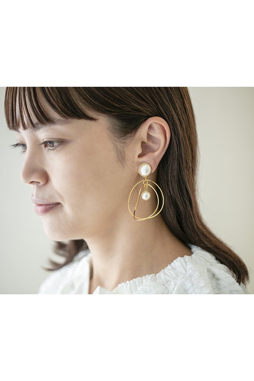 【セシル エ ジャンヌ/CECILE ET JEANNE】のダブルフープイヤリング 人気、トレンドファッション・服の通販 founy(ファニー) ファッション Fashion レディースファッション Fashion for Women ジュエリー Jewelry ファッションリング Fashion Rings イヤリング・フープ・ドロップタイプ Hoop, Drop & Clip Earrings イヤリング Earrings ジュエリー Jewelry, Accessories パール Pearl, Pearl Accent フープ Hoop, Hoop Earrings エレガント 上品 Elegant 人気 Popular, Best Seller other-2|ID: prp329100003716217 ipo3291000000036135626