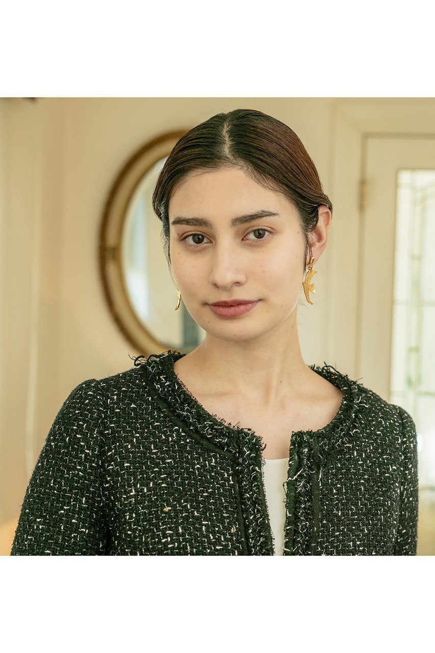 【セシル エ ジャンヌ/CECILE ET JEANNE】のラ・コロンブ(鳩)ロングピアス 人気、トレンドファッション・服の通販 founy(ファニー) 　ファッション　Fashion　レディースファッション　Fashion for Women　ジュエリー　Jewelry　ファッションリング　Fashion Rings　イヤリング・フープ・ドロップタイプ　Hoop, Drop & Clip Earrings　イヤリング　Earrings　モチーフ　Motif, Design Theme　ロング　Long, Long-Length　エレガント 上品　Elegant　other-2|ID: prp329100003716219 ipo3291000000035477748