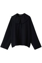 【ミズイロ インド/mizuiro ind】のpleats collar shirt P/O プルオーバー navy|ID: prp329100003716248 ipo3291000000029958174