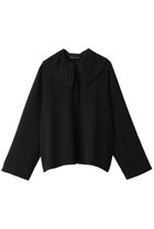 【ミズイロ インド/mizuiro ind】のpleats collar shirt P/O プルオーバー black|ID: prp329100003716248 ipo3291000000029958175