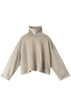 【ミズイロ インド/mizuiro ind】のbrushed high neck short P/O プルオーバー beige|ID: prp329100003716250 ipo3291000000029958177