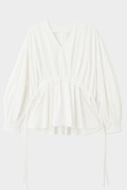 【ル フィル/LE PHIL】のナイロンストレッチブロードブラウス ホワイト|ID: prp329100003717909 ipo3291000000036401841