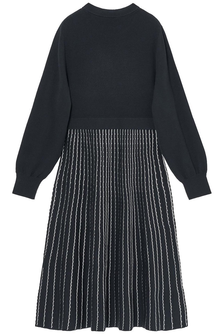 【アナイ/ANAYI】のリップルニットフレアワンピース 人気、トレンドファッション・服の通販 founy(ファニー) 　ファッション　Fashion　レディースファッション　WOMEN　ワンピース　Dress　チュニック　Tunic　ギャザー　Gather　ジャケット　Jacket　チュニック　Tunic　フィット　Fit　フレア　Flare　ロング　Long　春　Spring　other-2|ID: prp329100003717910 ipo3291000000031240486