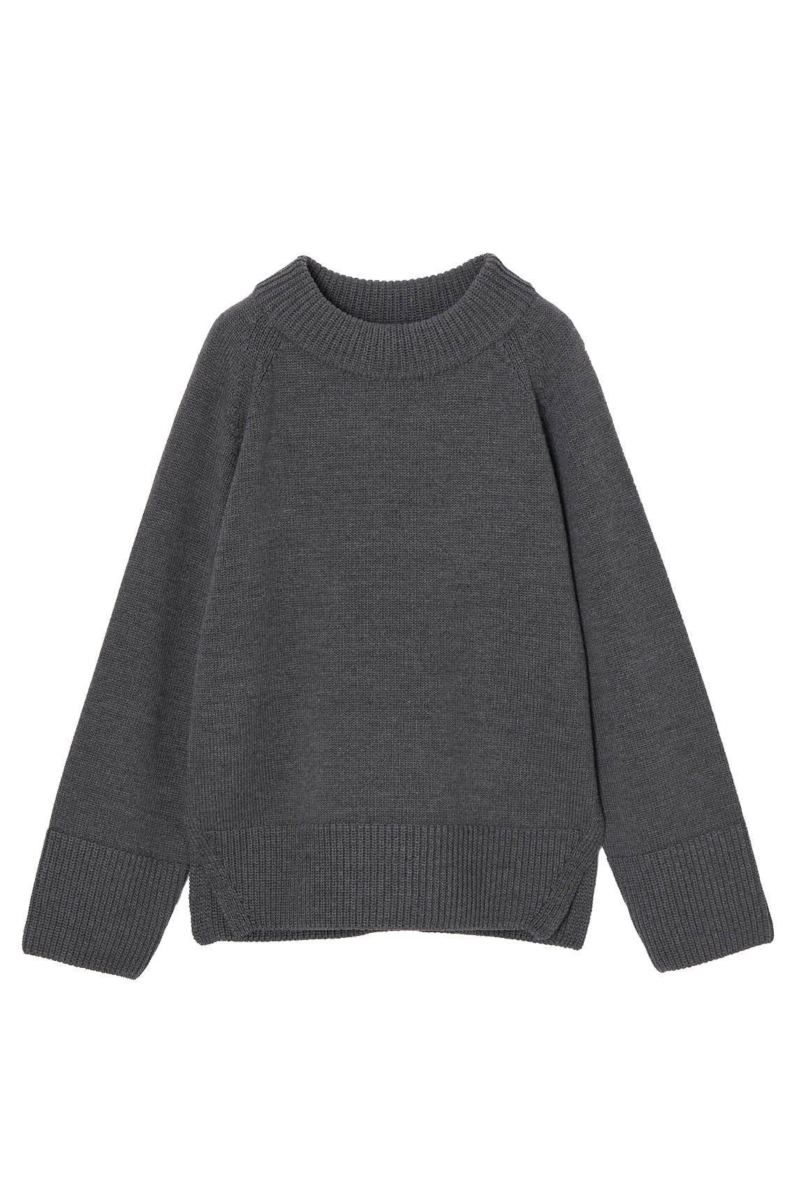 【デイジーリン/DAISY LIN】のしっとりウールセーター “Hampton Madam” インテリア・キッズ・メンズ・レディースファッション・服の通販 founy(ファニー) 　ファッション　Fashion　レディースファッション　Fashion for Women　トップス・カットソー　Cut & Sew Tops　ニット　Knit Tops & Sweaters　カジュアルプルオーバー・ニットトップス　Pullovers & Knit Tops / Casual Pullovers　ウォッシャブル　Machine Washable　スリット　Slit, Slit Detail　セーター　Sweater, Knitwear　人気　Popular, Best Seller　パウダー　Powder, Soft Tone　フロント　Front, Front Design　A/W・秋冬　Autumn/Winter　ミディアムグレー|ID: prp329100003717937 ipo3291000000032964260