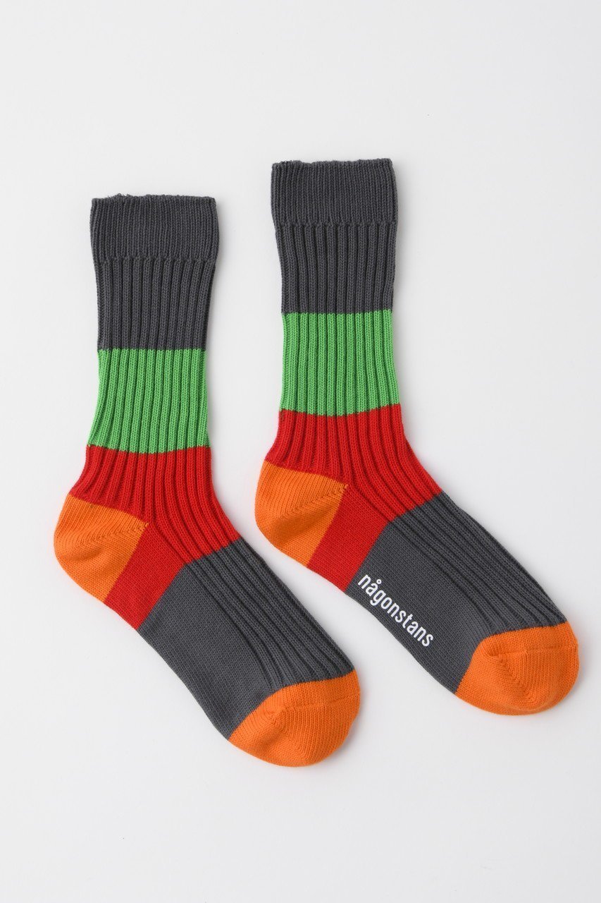 【ナゴンスタンス/nagonstans】のBi-color Socks/ソックス インテリア・キッズ・メンズ・レディースファッション・服の通販 founy(ファニー) 　ファッション　Fashion　レディースファッション　Fashion for Women　ソックス&靴下　Socks & Hosiery　レッグウェア・ストッキング　Legwear & Hosiery　サンダル　Sandals, Summer Shoes　ソックス　Socks, Hosiery　人気　Popular, Best Seller　定番　Standard, Basic Item　春　Spring　Stone|ID: prp329100003718481 ipo3291000000032856133