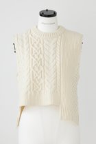 【ナゴンスタンス/nagonstans】のケーブルベスト 人気、トレンドファッション・服の通販 founy(ファニー) ファッション Fashion レディースファッション Fashion for Women トップス・カットソー Cut & Sew Tops ニット Knit Tops & Sweaters ベスト&ジレ / 重ね着スタイル Vests & Gilets カジュアルプルオーバー・ニットトップス Pullovers & Knit Tops / Casual Pullovers アシンメトリー Asymmetrical Style スリット Slit, Slit Detail ベスト Vest, Waistcoat ミックス Mix, Mixed Style thumbnail Salt|ID: prp329100003718486 ipo3291000000032955108