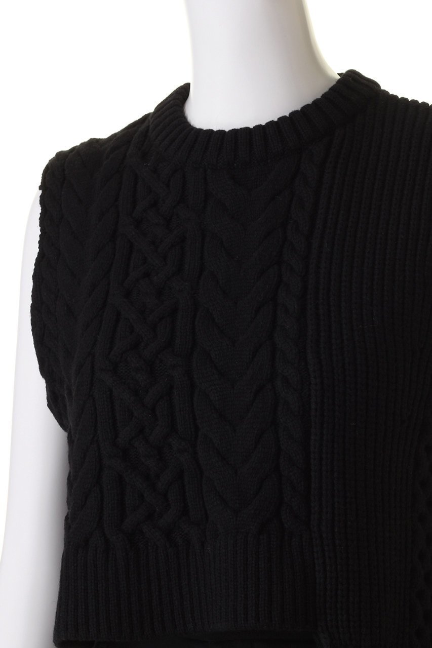 【ナゴンスタンス/nagonstans】のケーブルベスト 人気、トレンドファッション・服の通販 founy(ファニー) ファッション Fashion レディースファッション Fashion for Women トップス・カットソー Cut & Sew Tops ニット Knit Tops & Sweaters ベスト&ジレ / 重ね着スタイル Vests & Gilets カジュアルプルオーバー・ニットトップス Pullovers & Knit Tops / Casual Pullovers アシンメトリー Asymmetrical Style スリット Slit, Slit Detail ベスト Vest, Waistcoat ミックス Mix, Mixed Style other-5|ID: prp329100003718486 ipo3291000000032955132