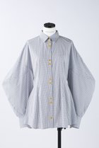 【ナゴンスタンス/nagonstans】のCO Check 立体スリーブ SH/シャツ 人気、トレンドファッション・服の通販 founy(ファニー) ファッション Fashion レディースファッション Fashion for Women トップス・カットソー Cut & Sew Tops シャツ・ブラウス・オフィスカジュアル Elegant Blouses & Button-Ups シェイプ Shape, Slim Fit スリーブ Sleeve, Long Sleeve / Short Sleeve フォルム Silhouette, Form フレア Flare, Flared ベスト Vest, Waistcoat ロング Long, Long-Length エレガント 上品 Elegant thumbnail Space|ID: prp329100003718488 ipo3291000000036783731