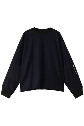 【リムアーク/RIM.ARK】 Combination melton square PO/プルオーバー人気、トレンドファッション・服の通販 founy(ファニー) ファッション Fashion レディースファッション Fashion for Women トップス・カットソー Cut & Sew Tops ニット Knit Tops & Sweaters カジュアルプルオーバー・ニットトップス Pullovers & Knit Tops / Casual Pullovers サテン Satin, Glossy Fabric ドッキング Docking, Mixed Material ミリタリー Military, Army Style メルトン Melton, Heavy Wool |ID:prp329100003718514