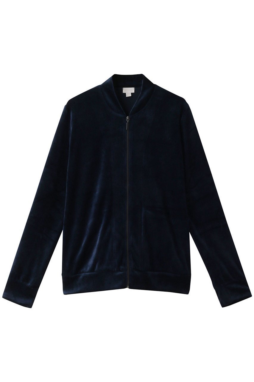 【ハンロ/HANRO】のベロアジャケット インテリア・キッズ・メンズ・レディースファッション・服の通販 founy(ファニー) 　ファッション　Fashion　レディースファッション　Fashion for Women　アウター　Coat / Outerwear Collection　レディースジャケット・軽アウター　Jackets　なめらか　Smooth, Silky Texture　シンプル　Simple, Minimal　ジャケット　Jacket, Outerwear　ベロア　Velour, Soft Velvet　ボトム　Bottoms, Lower Wear　ネイビー|ID: prp329100003719099 ipo3291000000032956828
