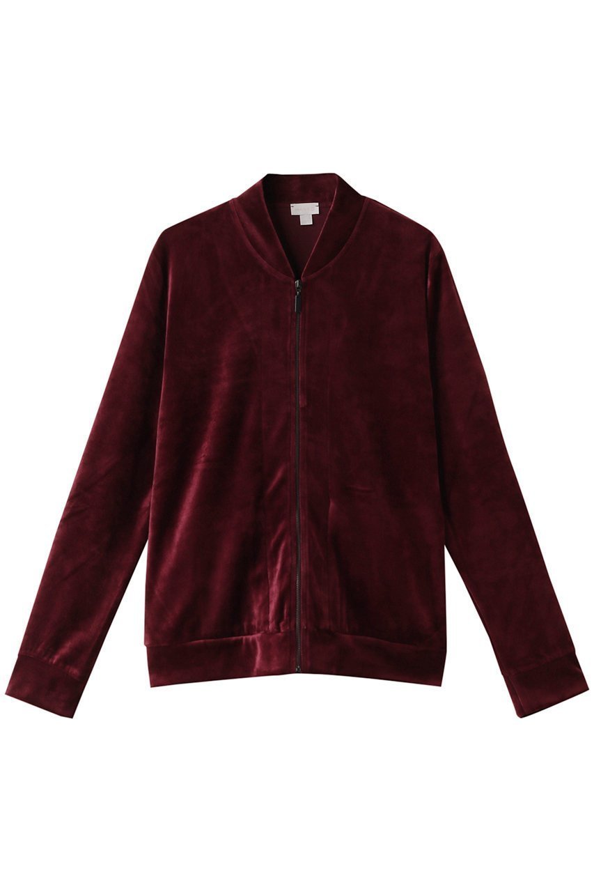 【ハンロ/HANRO】のベロアジャケット インテリア・キッズ・メンズ・レディースファッション・服の通販 founy(ファニー) 　ファッション　Fashion　レディースファッション　Fashion for Women　アウター　Coat / Outerwear Collection　レディースジャケット・軽アウター　Jackets　なめらか　Smooth, Silky Texture　シンプル　Simple, Minimal　ジャケット　Jacket, Outerwear　ベロア　Velour, Soft Velvet　ボトム　Bottoms, Lower Wear　ワインレッド|ID: prp329100003719099 ipo3291000000035721164