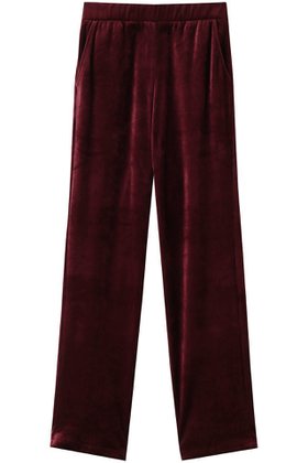 【ハンロ/HANRO】 ベロアロングパンツ人気、トレンドファッション・服の通販 founy(ファニー) ファッション Fashion レディースファッション Fashion for Women パンツ Pants & Trousers ストレート Straight, Straight Cut セットアップ Set-Up, Coordinated Outfit ベロア Velour, Soft Velvet ラグジュアリー Luxury, Elegant リラックス Relax, Relaxed Fit ロング Long, Long-Length |ID:prp329100003719100