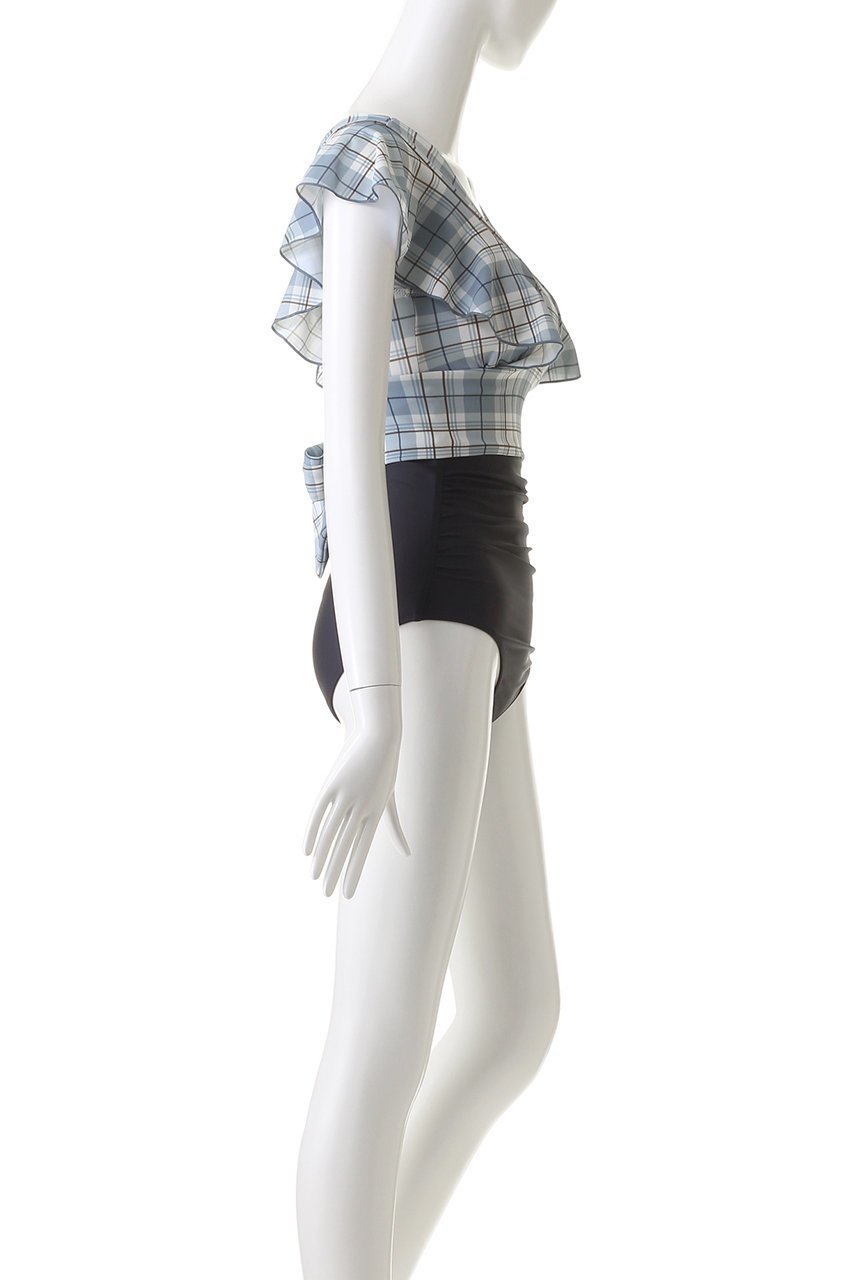 【レイール/Reir】の【San-ai Resort】Vintage check×Solid カバーデザイン ノンワイヤー 人気、トレンドファッション・服の通販 founy(ファニー) 　ファッション　Fashion　レディースファッション　Fashion for Women　水着　Swimwear　レディース水着・ビーチウェア　Swimwear & Beachwear　スポーツ　Sports, Activewear　ビキニ　Bikini, Two-Piece Swimsuit　ビーチ　Beach, Seaside　フリル　Frill, Ruffle　プリント　Print, Printed Pattern　リボン　Ribbon, Bow　リラックス　Relax, Relaxed Fit　ワイヤー　Wire, Wired Bra　水着　Swimsuit, Swimwear　other-3|ID: prp329100003720007 ipo3291000000031389433