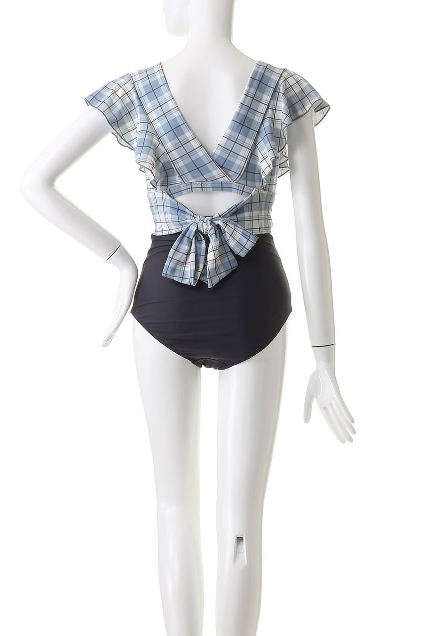 【レイール/Reir】の【San-ai Resort】Vintage check×Solid カバーデザイン ノンワイヤー 人気、トレンドファッション・服の通販 founy(ファニー) 　ファッション　Fashion　レディースファッション　Fashion for Women　水着　Swimwear　レディース水着・ビーチウェア　Swimwear & Beachwear　スポーツ　Sports, Activewear　ビキニ　Bikini, Two-Piece Swimsuit　ビーチ　Beach, Seaside　フリル　Frill, Ruffle　プリント　Print, Printed Pattern　リボン　Ribbon, Bow　リラックス　Relax, Relaxed Fit　ワイヤー　Wire, Wired Bra　水着　Swimsuit, Swimwear　other-4|ID: prp329100003720007 ipo3291000000031389435