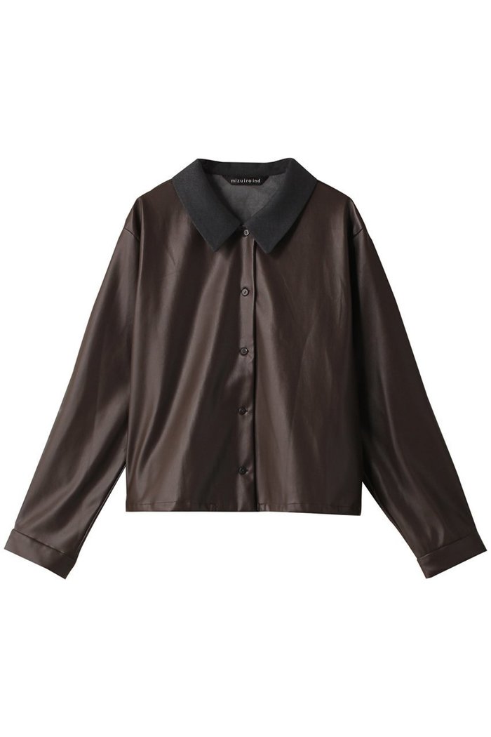 【ミズイロ インド/mizuiro ind】のimitation leather short shirt シャツ インテリア・キッズ・メンズ・レディースファッション・服の通販 founy(ファニー) https://founy.com/ ファッション Fashion レディースファッション WOMEN トップス・カットソー Tops/Tshirt シャツ/ブラウス Shirts/Blouses ロング / Tシャツ T-Shirts おすすめ Recommend コンパクト Compact ショート Short スラックス Slacks スリーブ Sleeve タートルネック Turtleneck マニッシュ Mannish ロング Long |ID: prp329100003720017 ipo3291000000029958133