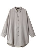 【ミズイロ インド/mizuiro ind】のT/W twill wide shirt tunic チュニック l.gray|ID: prp329100003720020 ipo3291000000024548867