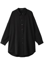 【ミズイロ インド/mizuiro ind】のT/W twill wide shirt tunic チュニック black|ID:prp329100003720020