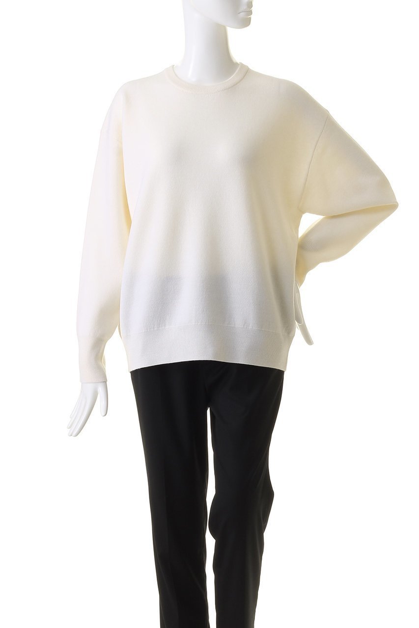 【エブール/ebure】の【Living】ライトウールミラノ クルーネックニットプルオーバー 人気、トレンドファッション・服の通販 founy(ファニー) 　ファッション　Fashion　レディースファッション　WOMEN　トップス・カットソー　Tops/Tshirt　ニット　Knit Tops　プルオーバー　Pullover　おすすめ　Recommend　シンプル　Simple　セットアップ　Set Up　トレーナー　Trainer　ボトム　Bottom　ミラノリブ　Milan Ribs　定番　Standard　other-2|ID: prp329100003720024 ipo3291000000031389467