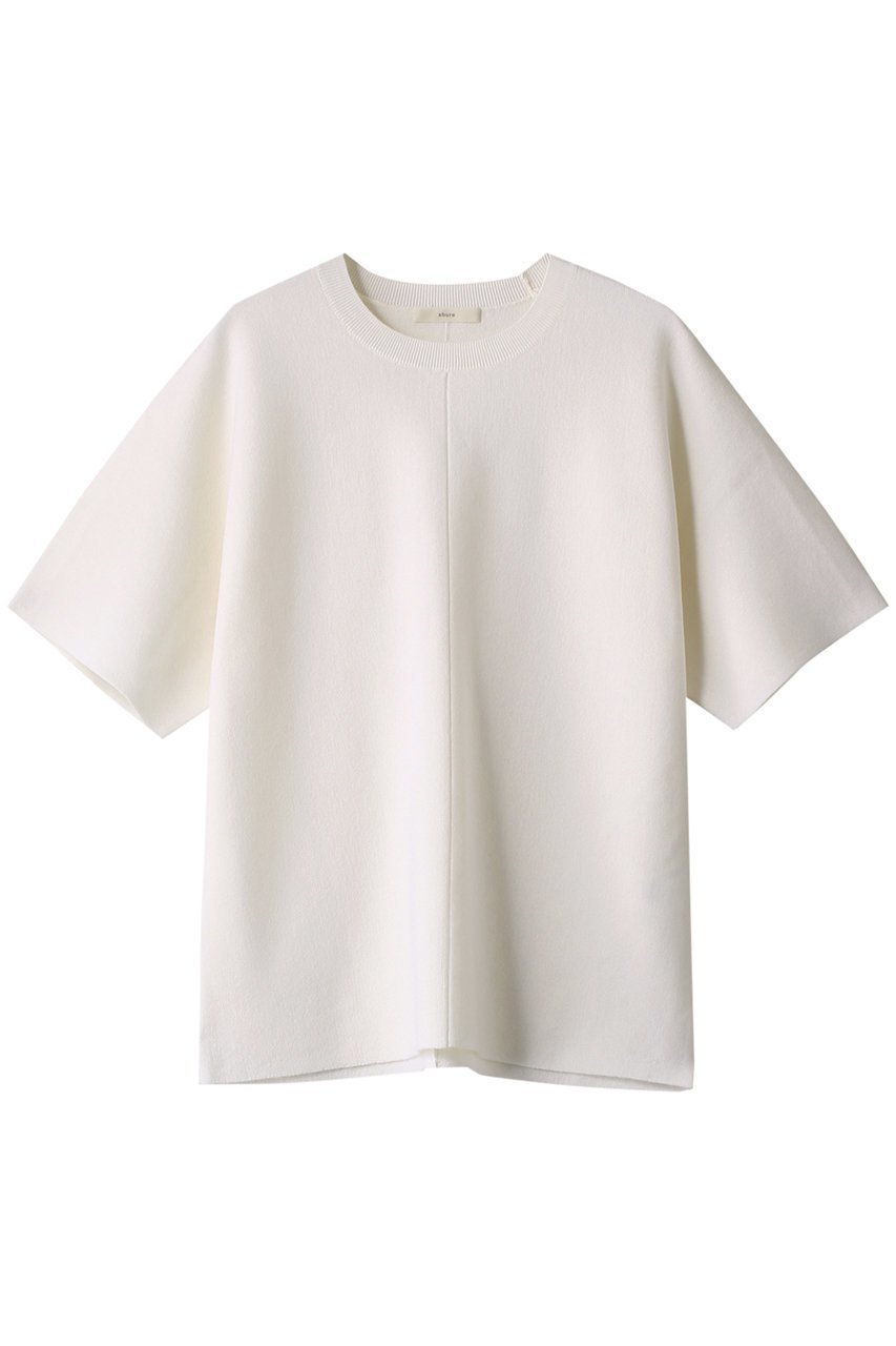 【エブール/ebure】の【Living】ライトウールミラノ ショートスリーブニットプルオーバー 人気、トレンドファッション・服の通販 founy(ファニー) 　ファッション　Fashion　レディースファッション　Fashion for Women　トップス・カットソー　Cut & Sew Tops　ニット　Knit Tops & Sweaters　カジュアルプルオーバー・ニットトップス　Pullovers & Knit Tops / Casual Pullovers　おすすめ　Recommended / Our Picks　セットアップ　Set-Up, Coordinated Outfit　ミラノリブ　Milano Rib, Milano Stitch　リラックス　Relax, Relaxed Fit　今季　This Season, Current Season　定番　Standard, Basic Item　 other-1|ID: prp329100003720025 ipo3291000000032942275