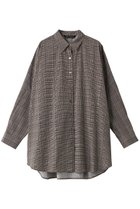 【ミズイロ インド/mizuiro ind】のcheck print wide shirt シャツ c.gray|ID: prp329100003722209 ipo3291000000029958087