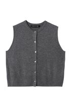 【ミズイロ インド/mizuiro ind】のcrew neck short vest ベスト gray|ID:prp329100003722210