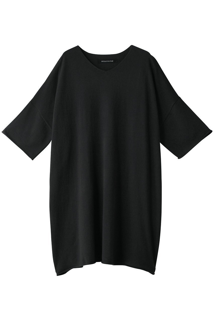 【ミズイロ インド/mizuiro ind】のV neck tunic OP ワンピース インテリア・キッズ・メンズ・レディースファッション・服の通販 founy(ファニー) 　ファッション　Fashion　レディースファッション　WOMEN　ワンピース　Dress　チュニック　Tunic　おすすめ　Recommend　チュニック　Tunic　ハイネック　High Neck　ロング　Long　c.gray|ID: prp329100003722212 ipo3291000000029958099