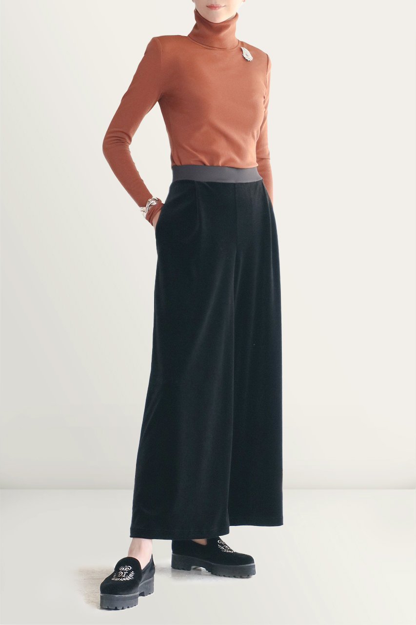 【デイジーリン/DAISY LIN】のTuxedo Velour Pants 人気、トレンドファッション・服の通販 founy(ファニー) 　ファッション　Fashion　レディースファッション　WOMEN　パンツ　Pants　お家時間・ステイホーム　Home Time/Stay Home　ジャージー　Jersey　ストレッチ　Stretch　フィット　Fit　ベロア　Velor　ワイド　Wide　エレガント 上品　Elegant　other-6|ID: prp329100003722224 ipo3291000000031389309