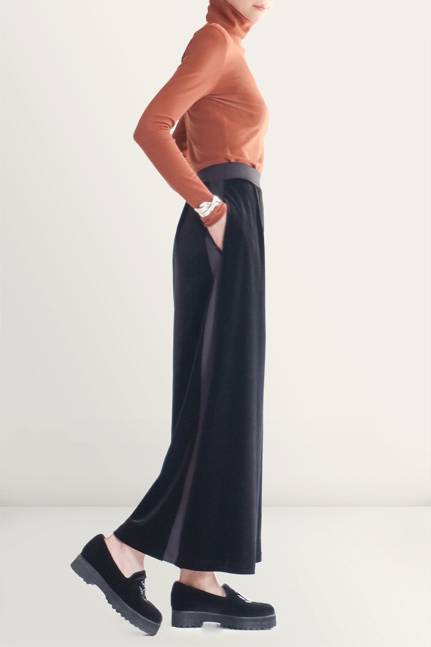 【デイジーリン/DAISY LIN】のTuxedo Velour Pants 人気、トレンドファッション・服の通販 founy(ファニー) 　ファッション　Fashion　レディースファッション　WOMEN　パンツ　Pants　お家時間・ステイホーム　Home Time/Stay Home　ジャージー　Jersey　ストレッチ　Stretch　フィット　Fit　ベロア　Velor　ワイド　Wide　エレガント 上品　Elegant　other-7|ID: prp329100003722224 ipo3291000000031389311