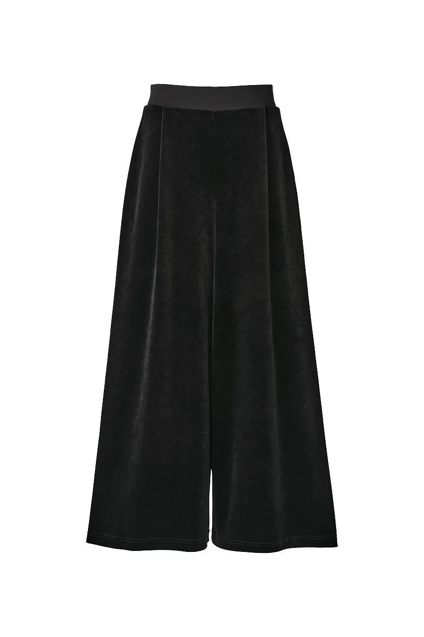 【デイジーリン/DAISY LIN】のTuxedo Velour Pants インテリア・キッズ・メンズ・レディースファッション・服の通販 founy(ファニー) 　ファッション　Fashion　レディースファッション　Ladies' Fashion Online　パンツ　Pants　お家時間・ステイホーム　Home Time/Stay Home　ジャージー　Jersey　ストレッチ　Stretch　フィット　Fit　ベロア　Velor　ワイド　Wide　エレガント 上品　Elegant　再入荷　Restock/Back In Stock/Re Arrival　ベルベットブラック|ID: prp329100003722224 ipo3291000000032649223
