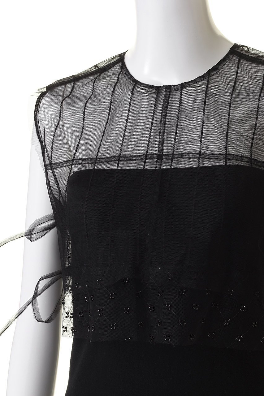 【メゾンスペシャル/MAISON SPECIAL】のTulle Layered Mini Vest/チュールレイヤードミニベスト 人気、トレンドファッション・服の通販 founy(ファニー) 　ファッション　Fashion　レディースファッション　WOMEN　アウター　Coat Outerwear　ジャケット　Jackets　ジャケット　Jacket　スウェット　Sweat　チュール　Tulle　フラワー　Flower　ベスト　Vest　モチーフ　Motif　リボン　Ribbon　other-5|ID: prp329100003723160 ipo3291000000031389001