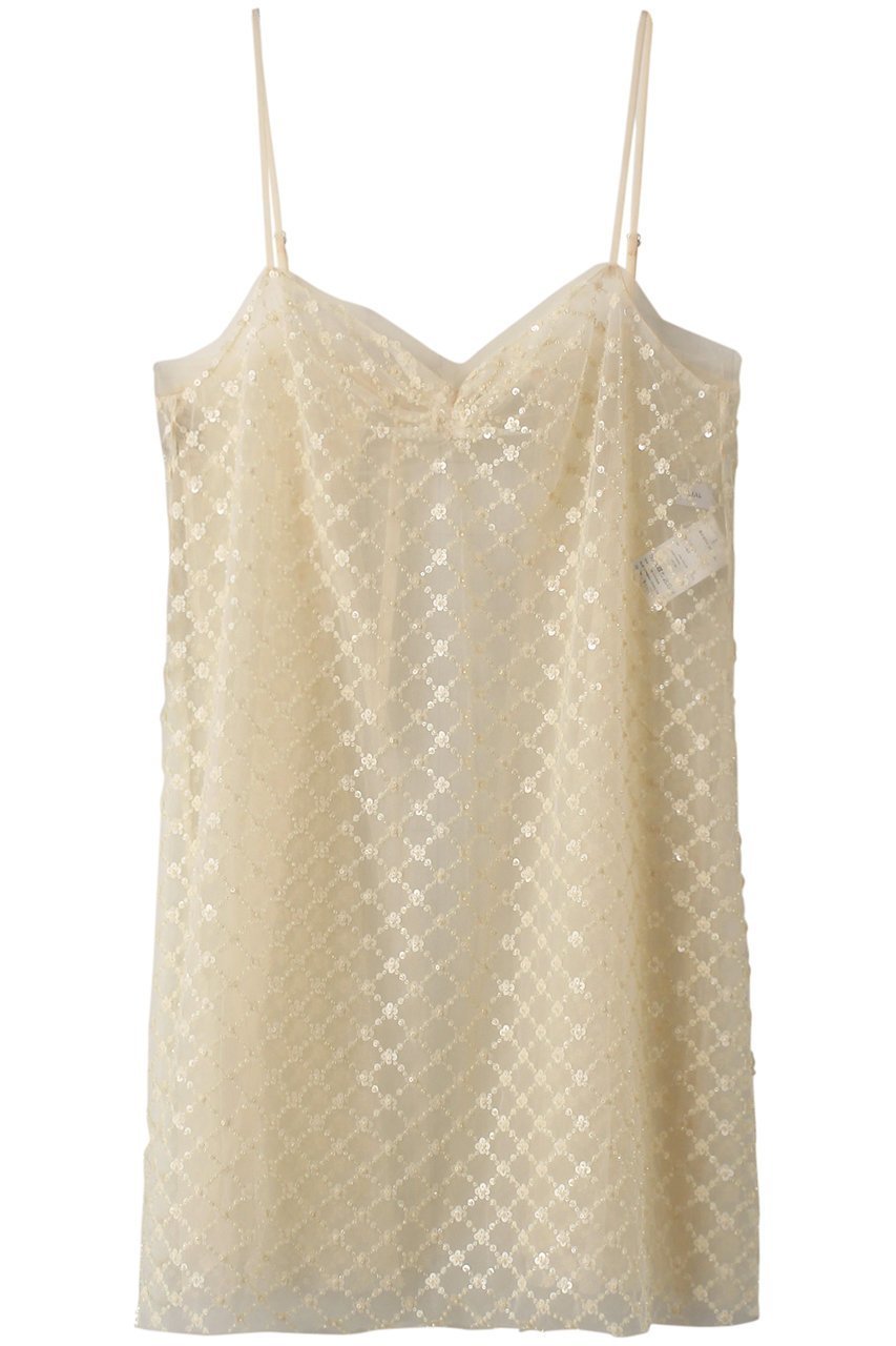 【メゾンスペシャル/MAISON SPECIAL】のFlower Beads Camisole Tunic/フラワービーズキャミチュニック インテリア・キッズ・メンズ・レディースファッション・服の通販 founy(ファニー) 　ファッション　Fashion　レディースファッション　Fashion for Women　ワンピース　Dresses　チュニック　Tunic Tops & Dresses　シアー　Sheer, See-Through　シンプル　Simple, Minimal　タンク　Tank Top, Sleeveless Top　チュニック　Tunic, Long Top　チュール　Tulip, Tulip Motif　デニム　Denim, Jeans Material　フラワー　Flower, Floral　モチーフ　Motif, Design Theme　WHT(ホワイト)|ID: prp329100003723161 ipo3291000000032921707