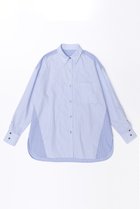 【メゾンスペシャル/MAISON SPECIAL】の2way Bicolor Overshirt/2WAYバイカラーオーバーシャツ BLU(ブルー)|ID: prp329100003723162 ipo3291000000024582376