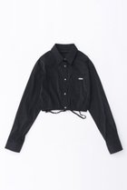 【メゾンスペシャル/MAISON SPECIAL】のSheer Short Length Shirt/シアーショートシャツ BLK(ブラック)|ID:prp329100003723165