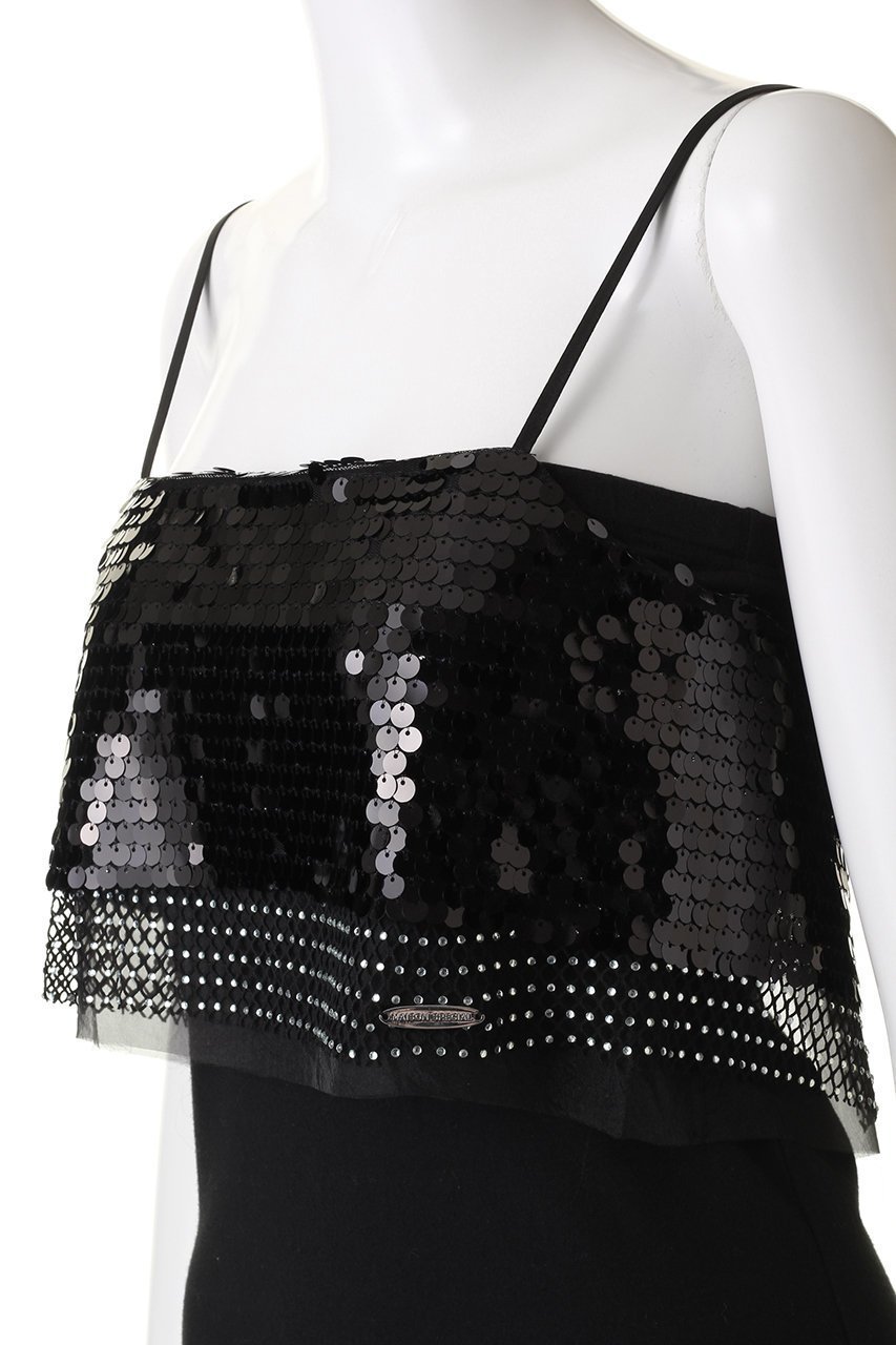 【メゾンスペシャル/MAISON SPECIAL】のSparkling Layered Camisole/キラキラレイヤードキャミソール 人気、トレンドファッション・服の通販 founy(ファニー) 　ファッション　Fashion　レディースファッション　WOMEN　トップス・カットソー　Tops/Tshirt　キャミソール / ノースリーブ　No Sleeves　シャツ/ブラウス　Shirts/Blouses　カットソー　Cut And Sew　シンプル　Simple　ストーン　Stone　スパンコール　Sequins　ノースリーブ　No Sleeve　ビスチェ　Bustier　フラワー　Flower　メッシュ　Mesh　モチーフ　Motif　other-5|ID: prp329100003723167 ipo3291000000031389036