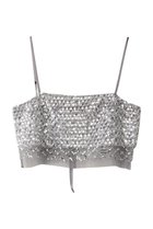 【メゾンスペシャル/MAISON SPECIAL】のSparkling Layered Camisole/キラキラレイヤードキャミソール SLV(シルバー)|ID: prp329100003723167 ipo3291000000036221676